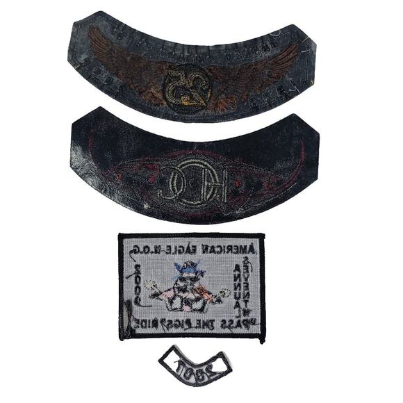 Harley Davidson Patches 25th Anniversary, 09 HOG, Pass The Pigs, 2007 Rocker HD - Picture 2 of 10